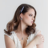 Brynlee Sapphire Blue Barrette – Blue Crystal Bridal Hair Clip