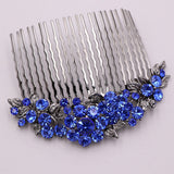 Alexandra Navy Blue Crystal Comb
