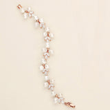 a necklace and earring set with pearls