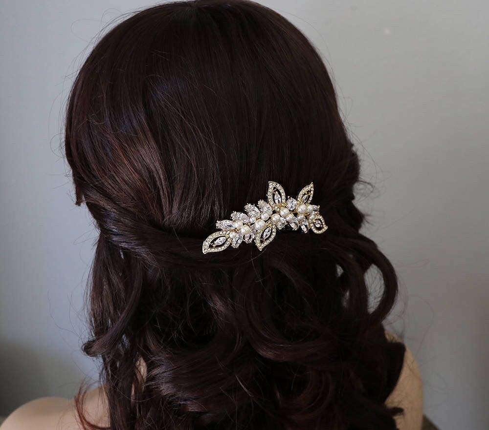 gold wedding comb