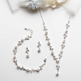 Pearl Flowers Jewelry Set
