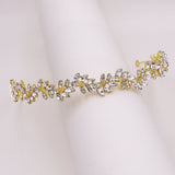 Jessica Crystal Gold Bridal Headband