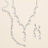 Susan Vine Bridal Jewelry Set - Cubic Zirconia Necklace and Earrings