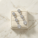 Adeline Oval & Teardrop Bridal Earrings – CZ Drop Wedding Earrings