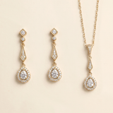 Adrianna Jewelry Set – Cubic Zirconia Bridal Necklace and Earrings Set Wedding Jewelry
