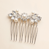 Amanda Pearl Bridal Hair Comb – Crystal and Pearl Wedding Hair Piece
