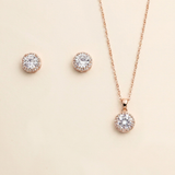 Ansley Rose Gold Jewelry Set