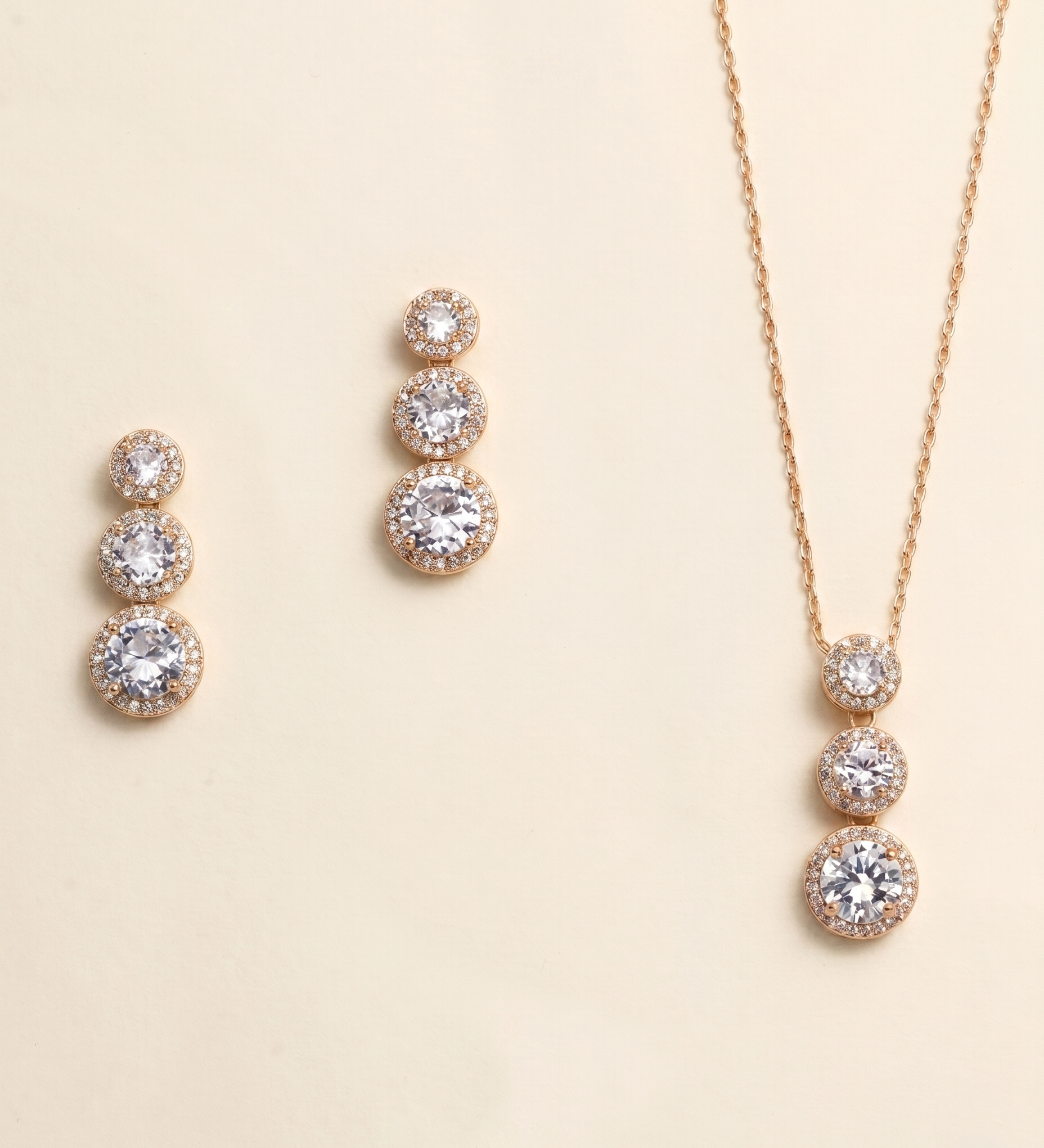 Ansley Triple Drop Jewelry Set