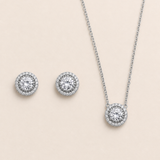 Aubrie Silver Stud Jewelry Set