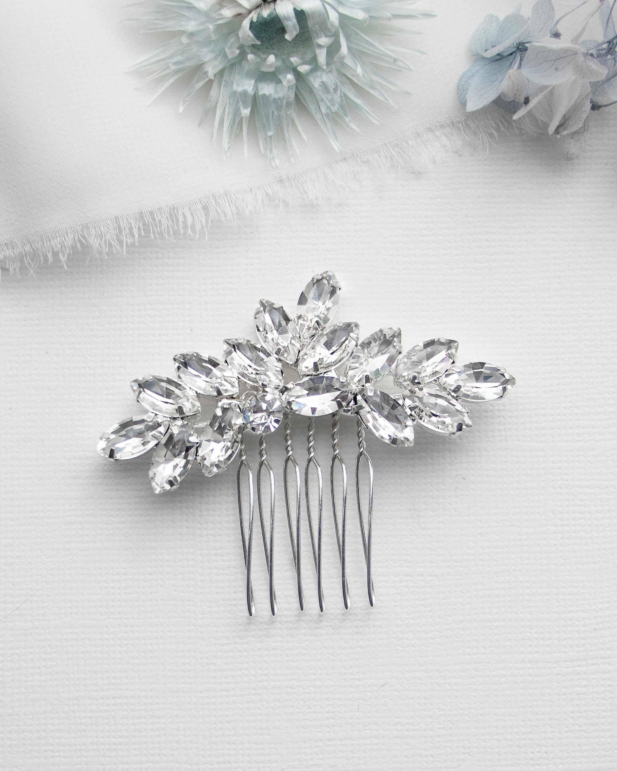 a close up of a hair comb on a table