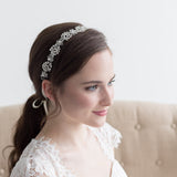 Malaya Silver Crystal Vine Headpiece