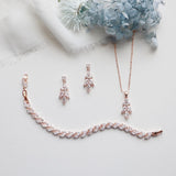 Leaf Drops Bridesmaids Jewelry on Custom Pouch