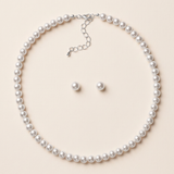 Classic Children’s Pearl Jewelry Set – Flower Girl Necklace & Earrings Set