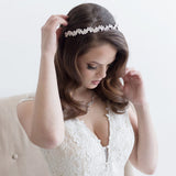 Jessica Crystal Gold Bridal Headband