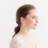 Freshwater Pearl Huggie Earrings – Dainty Pearl Drop Earrings | Bridal Pearl Earrings, Everyday Minimal Jewelry