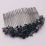 Alexandra Navy Blue Crystal Comb