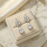 Eliana CZ Bridal Earrings – Pear Cubic Zirconia Wedding Earrings