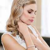 Emmeline Pearl & Crystal Bridal Comb – Silver Wedding Hair Accessory