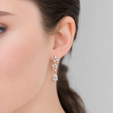 Genevieve CZ Bridal Earrings – Pear Drop Wedding Earrings