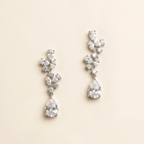 Genevieve CZ Bridal Earrings – Pear Drop Wedding Earrings