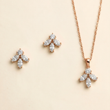 Gianna Rose Gold Minimalist CZ Jewelry Set
