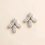 Gianna Silver CZ Stud Earrings