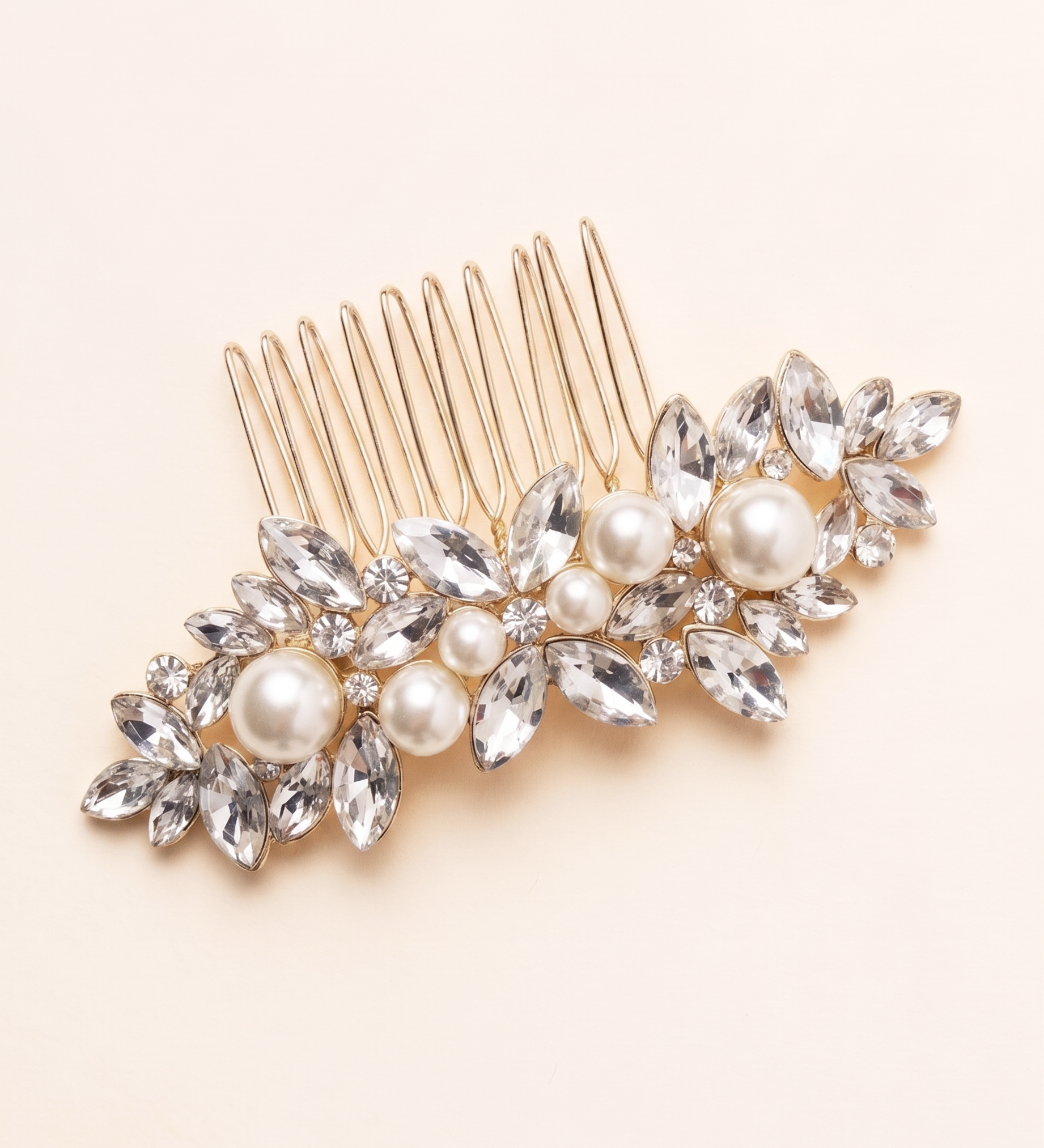 Giselle Bridal Hair Comb – Pearl & Crystal Wedding Hair Accessory
