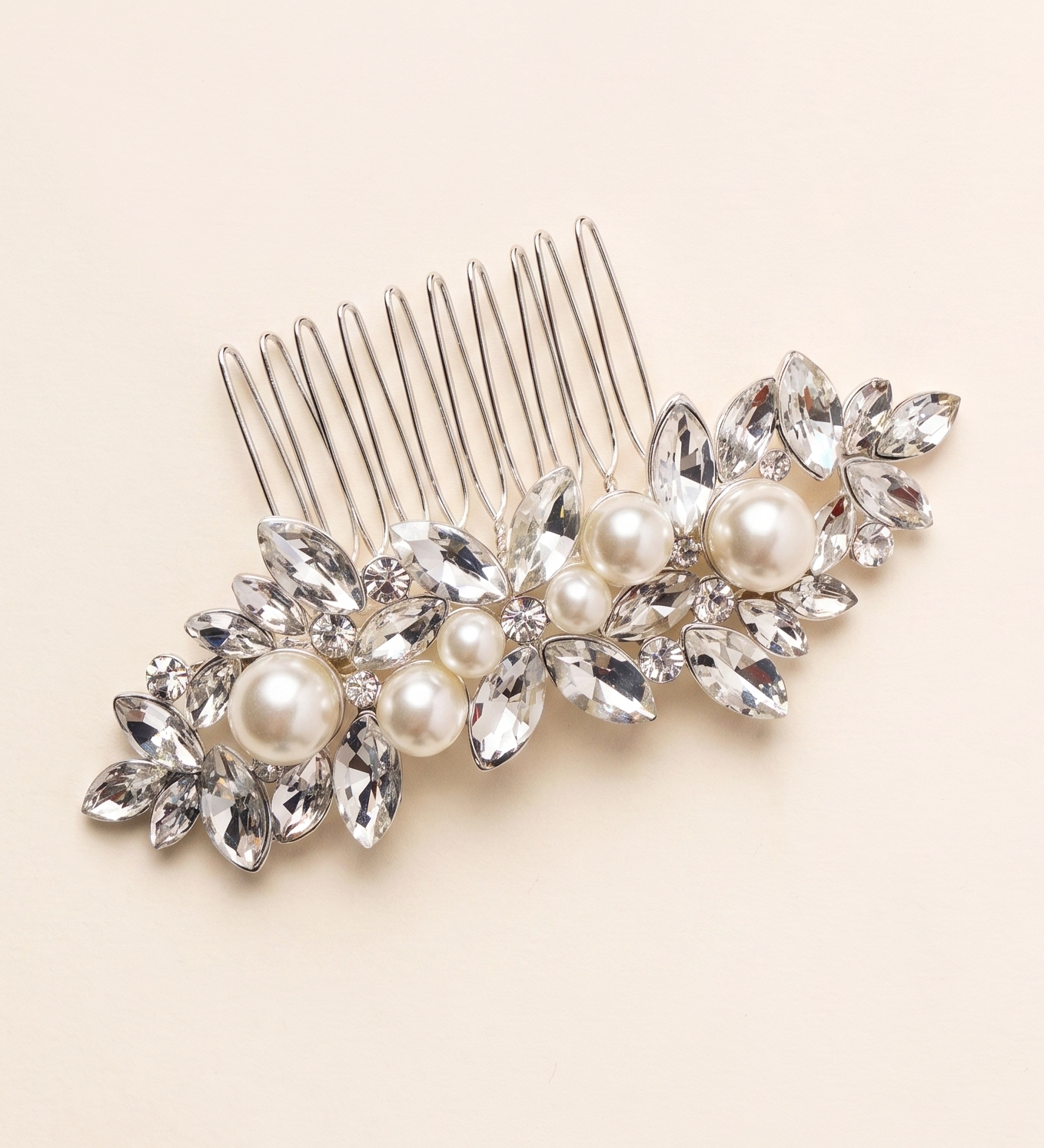 Giselle Bridal Hair Comb – Pearl & Crystal Wedding Hair Accessory