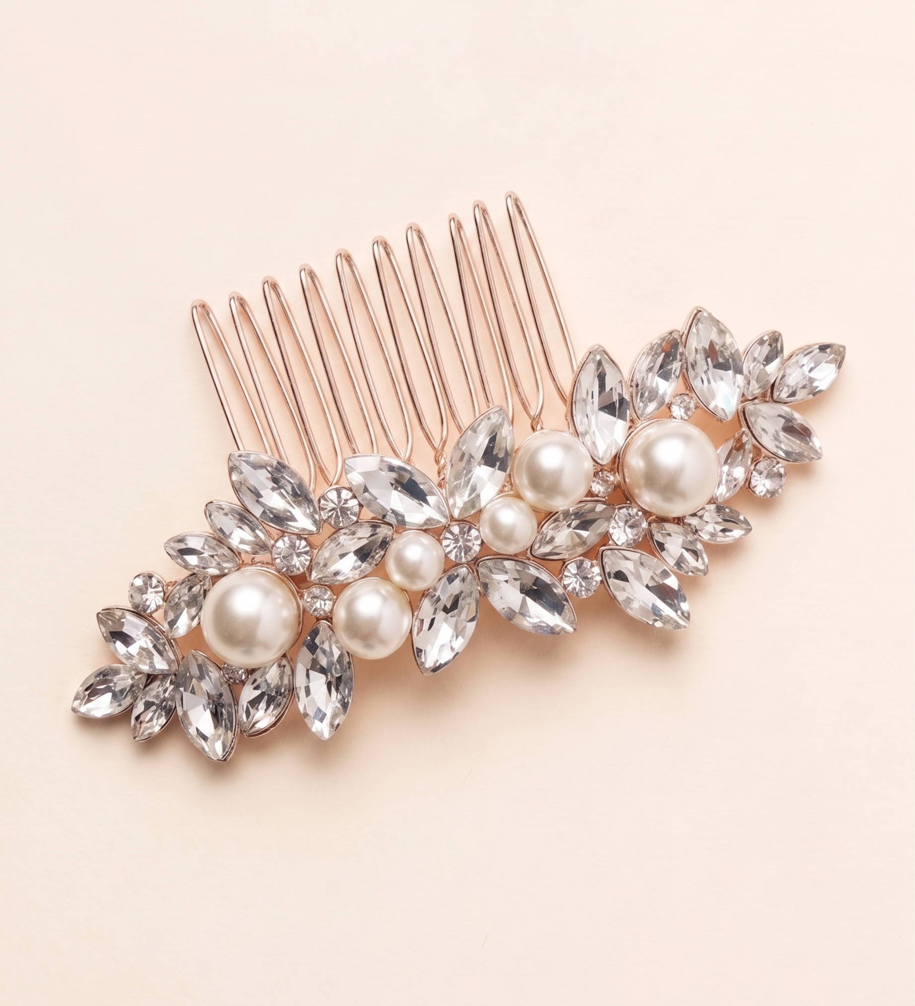 Giselle Bridal Hair Comb – Pearl & Crystal Wedding Hair Accessory