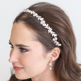 Flora Silver Headband