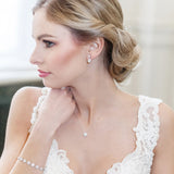 Aubrie CZ Halo Jewelry Set