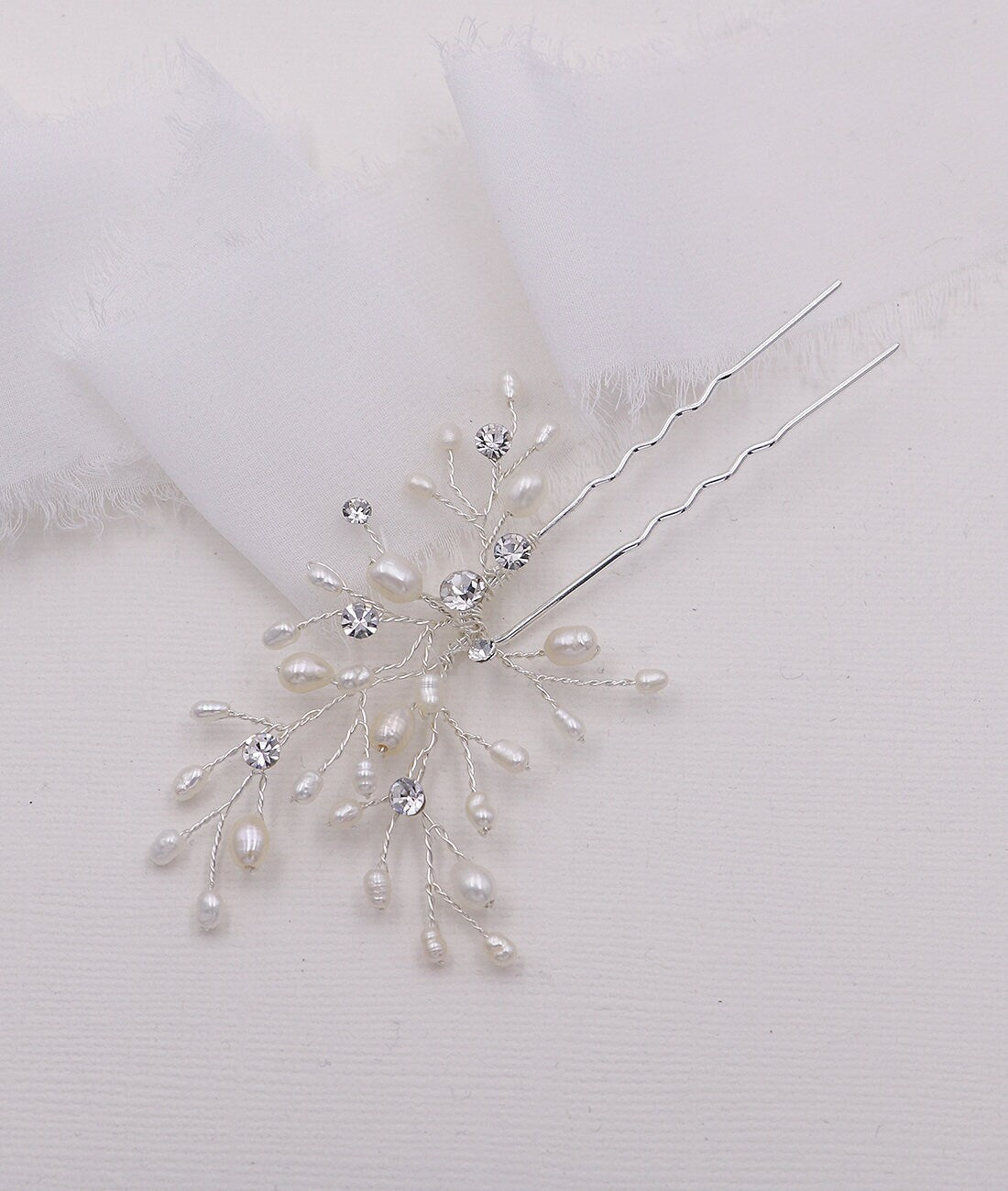 Sprigs Freshwater Pearl Hair Pin Set of 3
