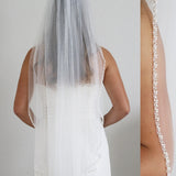 Pearl Beaded Edge Wedding Veil