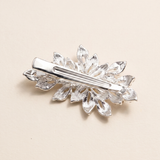 Julie Crystal Bridal Hair Clip - Silver Wedding Hair Accessory