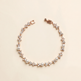 Kathy Pearl Bridal Bracelet – Cubic Zirconia Wedding Bracelet