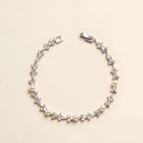 Kathy Pearl Bridal Bracelet – Cubic Zirconia Wedding Bracelet