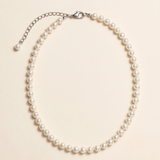 Kaylie Knotted Pearl Jewelry Set – Flower Girl Necklace & Stud Earrings
