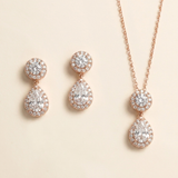 Kelly Rose Gold CZ Jewelry Set
