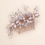 Kendra Rose Gold Crystal Hair Comb