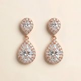 Kensley Rose Gold Teardrop Earrings