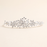 Marianna Flower Girl Headpiece – Crystal Floral Wedding Tiara Headband