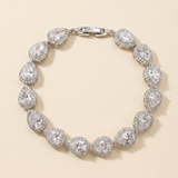 Mandy Pearl Jewelry Set – Pearl and Cubic Zirconia Bridal Necklace and Earrings Set