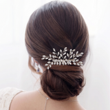 Marquise Crystal Bridal Hair Comb - Silver Wedding Hair Accessory