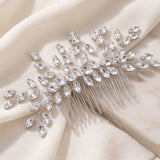 Marquise Crystal Bridal Hair Comb - Silver Wedding Hair Accessory
