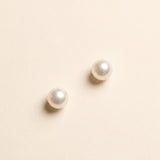 Mary Freshwater Pearl Stud Earrings | Classic 6mm Pearl Earrings