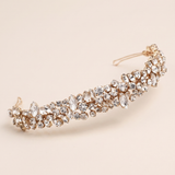 Mosaic Crystal Wedding Headband – Statement Rhinestone Bridal Headband