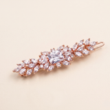 Nina CZ Bridal Hair Clip – Cubic Zirconia Wedding Barrette Crystal Side Hair Clip