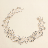 Reese Crystal Wedding Hair Vine – Bridal Crystal Hair Vine Headband Rhinestone Hair Accessory
