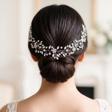 Reese Crystal Wedding Hair Vine – Bridal Crystal Hair Vine Headband Rhinestone Hair Accessory