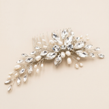 Shayanne Bridal Hair Comb – Pearl & Crystal Wedding Hair Accessory
